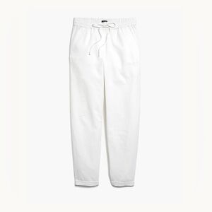 NWT J. Crew Factory Linen-cotton drawstring pant size‎ 2 white
